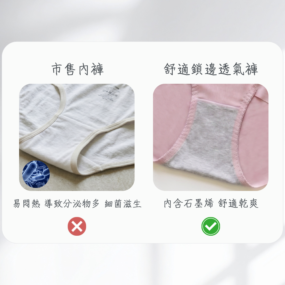 Belly Control 系列 白石墨烯收腹褲 輕塑鎖邊款